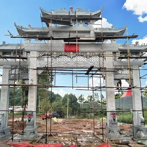 户外景观石雕凉亭 庭院六角四角凉亭 ***石头亭子厂家