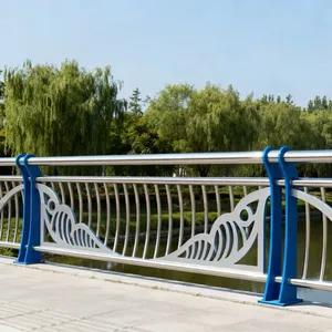 不锈钢桥梁防撞护栏 河道景观复合管防护栏栏杆厂家加工