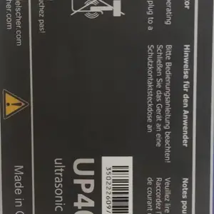 德国Hielscher UP400St适用于 4000 至 10ml 样品体积的超声处理国内现货