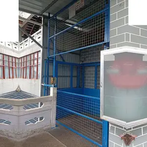佰旺厂家供应 广州导轨链条货梯 广州无基坑工厂用货梯