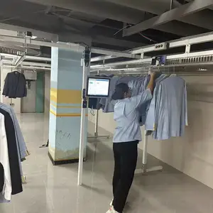供应 海洁斯 酒店制服房 制服路轨 衣物输送线 全自动制服房 刷卡取衣设备 D300