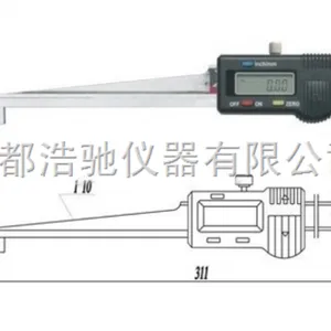 楔形数显卡尺 0.2-10mm