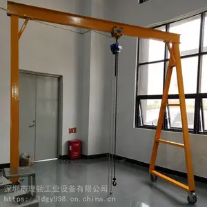 深圳理顿直销移动起吊小龙门架-承载力大结实耐用!