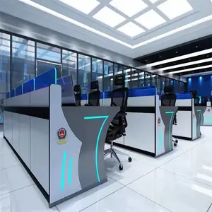 烤漆弧形操作台控制台指挥中心调度台监控室监控台工作台桌椅组合