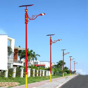 芯鹏达民族风路灯杆乡村振新景区道路太阳能景观灯5米6米50WXPD-MZF19