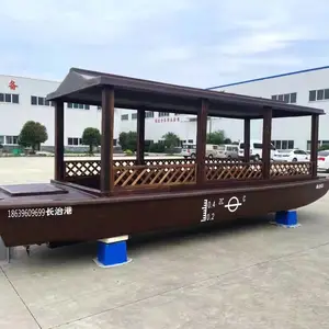 雅特工厂直供画舫船景区大型中式仿古旅游观光水上餐饮接待船