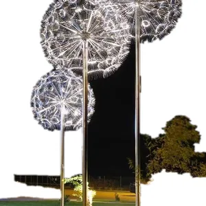 蒲公英装置灯 芦苇灯 光纤水母灯 铭星灯饰 户外景观灯系列 打造魅力魔都