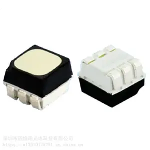 深圳四维明光电3528RGB黑面六脚雾状灯珠 3528RGB哑光全彩灯珠生产厂家