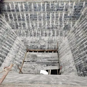 圆筒仓橡塑衬板-铸石板施工安装-漏斗压延微晶板-微晶板