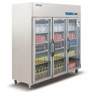 洛德风冷保鲜柜DBG1.6L3LD 三大门冷藏展示柜 商超风冷乳品饮料柜