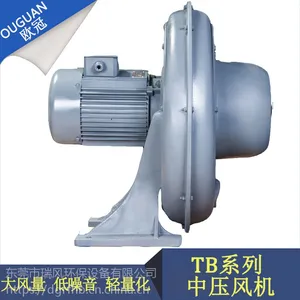 欧冠中压透浦式鼓风机 2200W吹吸两用风机 铝合金低噪音中压风机