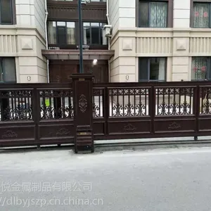 定制进户门 铝艺别墅大门 庭院门 电动大门 别墅护栏 小区围栏-铝合金户外制品