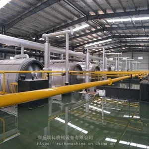 商丘卧式双驱动旋转结构废轮胎废橡胶塑料裂解炼油设备