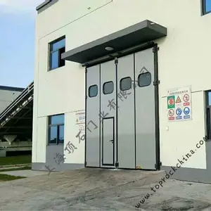 电厂折叠门 电动折叠门 重型折叠门 上门测量专业定制