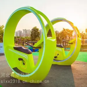 智慧广场儿童互动喷泉 喷泉自行车 脚踏车感应喷泉四两科技