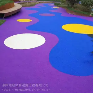 漳州epdm颗粒施工_epdm塑胶颗粒_学校操场施工_运动场地翻新_漳州幼儿园改造_能冠体育