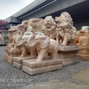 大连石材喷泉,大连石材狮子,大连石材大象,大连石材麒麟貔貅,大连石雕厂家