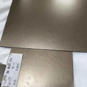 广卓不锈钢纳米红铜装饰板 304不锈钢仿铜发黑做旧 手工拉丝纳米青古铜