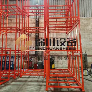 锦川非标堆垛架双层周转车 双层分区存放 服装厂裁片卷布转运推车