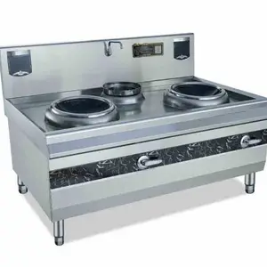 鼎龙商用电磁炉 DLB-15KW*2- B2双头单尾电磁灶 大功率电磁小炒炉