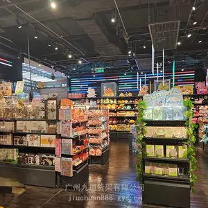 名创潮玩谷子店饰品双面中岛货架优品文具挂件挂饰架精品展示架商用