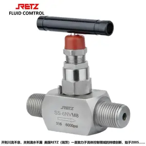 进口外螺纹针型阀 高温高压外丝截止阀品牌:美国RETZ(瑞茨)
