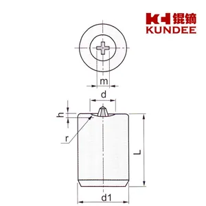 ANSI AMB 十一字加减槽 BINDING岗山头 机器/自攻螺丝冲头 二冲模