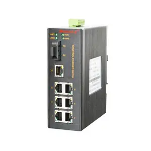 MIE-1108 7FE+1F卡轨式百兆非网管工业以太网交换机