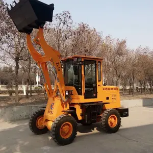 浩阳四轮驱动工程铲车 一吨载重运输装载机 ZL10型四轮驱动铲运车