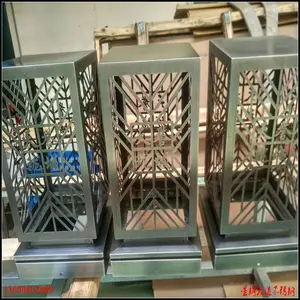 杭州厂家定制中式庭院灯 仿古铜方形景观灯不锈钢led花园草坪灯