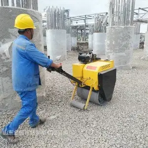 坐人式震动压路机 工地用的全液压2吨轧地机
