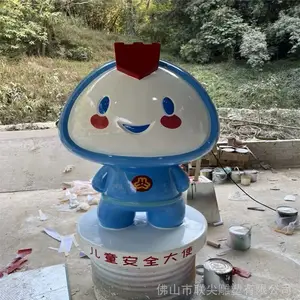 彩绘人物玻璃钢雕塑 厂家动漫卡通公仔 联尖玻璃钢卡通雕塑批发