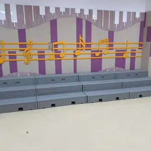 厂家直供 PE 折叠合唱台 可定制尺寸颜色舞台合唱演出阶梯台
