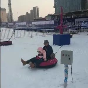 户外雪地转转 滑雪场旋转飞碟 雪圈冰雪游乐转转 大型雪场游乐设施