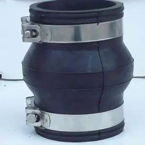 卡箍橡胶接头 卡箍式橡胶软连接品质有保障