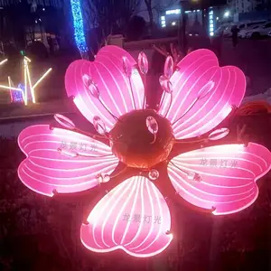 花瓣灯格桑花灯园林户外花灯景观灯景区节日观赏灯公园广场亮化灯