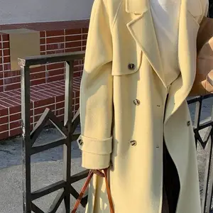 凯素丽娜双面尼大衣 品牌工厂大衣库存货源 品牌折扣女装供应链