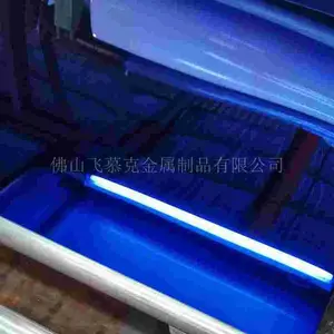 香港***KTV会所装饰材料 304/201镜面蓝色不锈钢板材