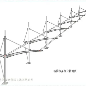 膜结构小品凉亭设计安装找西安勃发定做安装