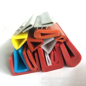 厂家批发 硅橡胶密封条 硅胶发泡条 U型硅胶密封条