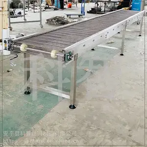 豆腐皮生产线输送设备网带输送机大滚珠链条输送带厂
