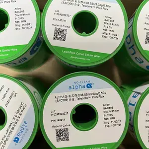 阿尔法锡线SAC305 0.81MM Telecore Plus P2.0% 手工焊接 低松香