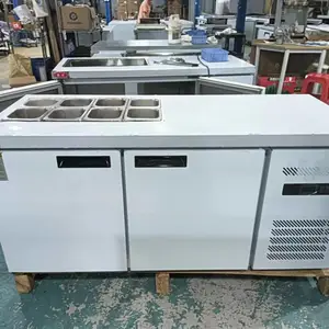 奇力操作台商用厨房冰箱冷藏冷冻平冷冰柜不锈钢奶茶工作台