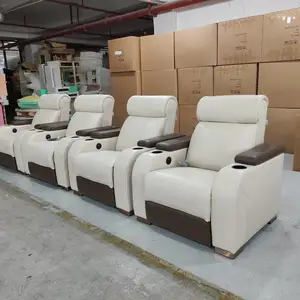 私人别墅家庭影院沙发电动沙发影音室功能豪华舱影视厅真皮沙发椅