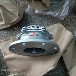 H42W-10P DN80不锈钢304法兰底阀H42W-16P升降式水泵吸水底阀DN50 150升降