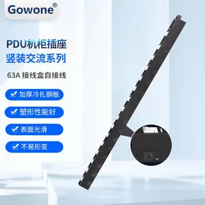 购旺Gowone直流PDU交流电源西门子空开直流插排63A80A15位国标孔自接线插座 63A交流