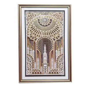厂家PS发泡相框线条款式，新品镂空叠雕装饰画，铜角画框线条