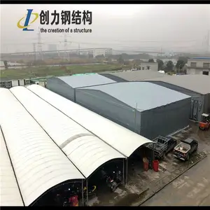 定制移动推拉雨棚户外大型活动仓库帐篷工地通道伸缩式遮阳蓬车棚