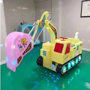 2021年广场出租玩具车_新款发光挖掘机碰碰车_商场定时游乐车_质优价廉
