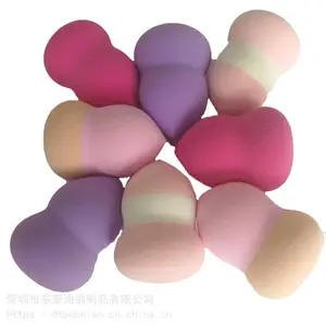 彩色立体小葫芦化妆海绵粉扑 亲水泡水变大非乳胶海绵粉扑厂家